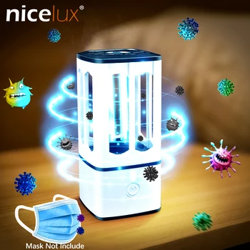 

USB Rechargeable Ozone UVC Light 3.8W Sanitizer Germicidal Lamp Portable Wand Ultraviolet Disinfection Lamps for Home Toilets