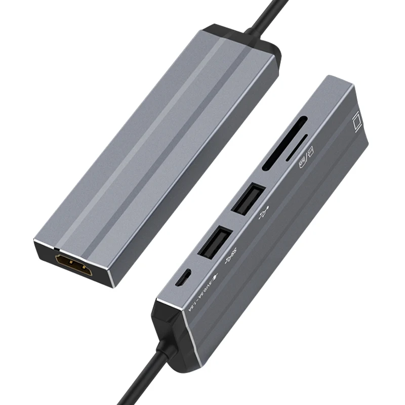 VLAMPO USB3 0 Expansion Dock Convert Type C to HDMI HUB Adapter for SD TF Card 2
