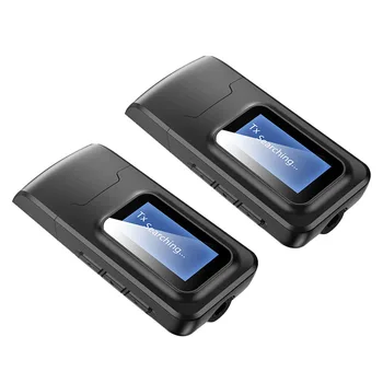 

Bluetooth 5.0 Receiver Transmitter LCD Display 3.5mm AUX Jack USB Bluetooth Dongle Wireless o Adapter for Car PC TV