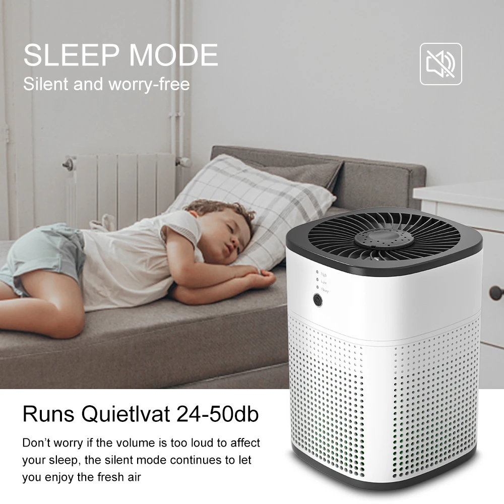 OUNEDA HY1800 Air Purifier For Home Protable True H13 HEPA & Carbon Filters Efficient Purifying Air Cleaner Aroma Diffuser 3