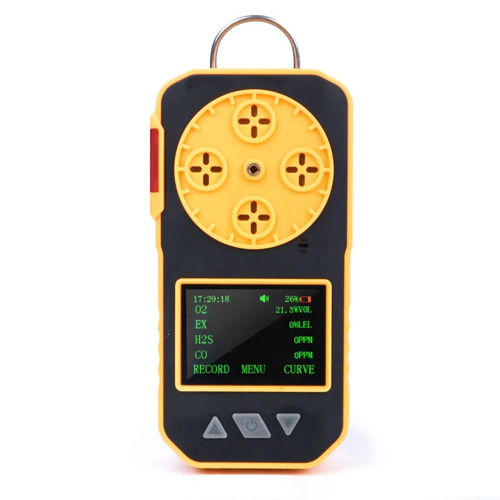 

4 In 1 Gas Detector Toxic Gas and Harmful Gas Leak Detector for O2,CO2,H2S and EX Flammable Gas Analyzer Monitor LCD Display Hot