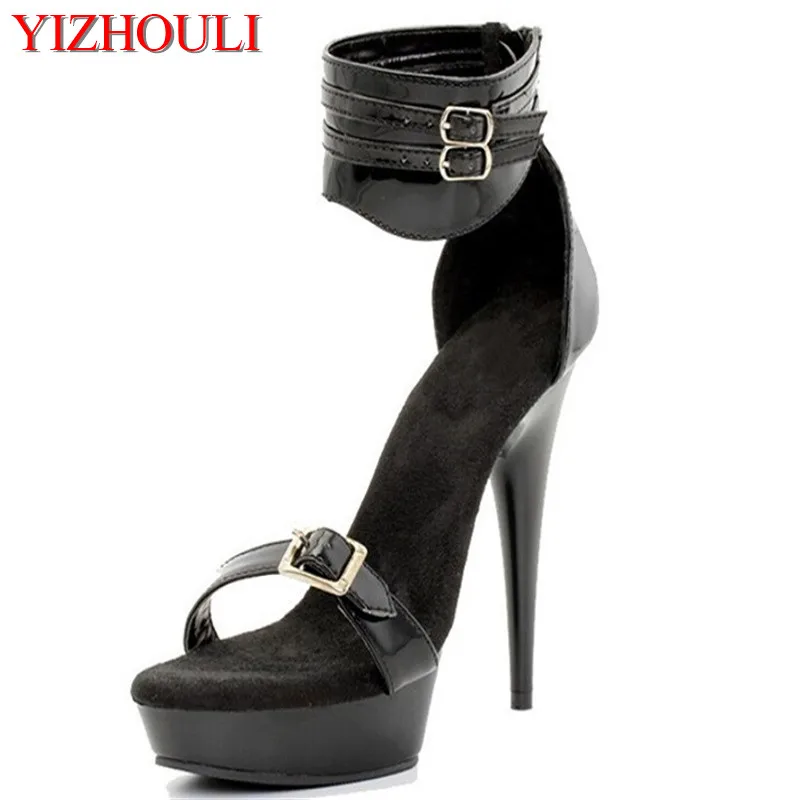 

The new 13cm thick bottom waterproof platform with fish mouth shoes for women's wedding photo dinner, women's sandals
