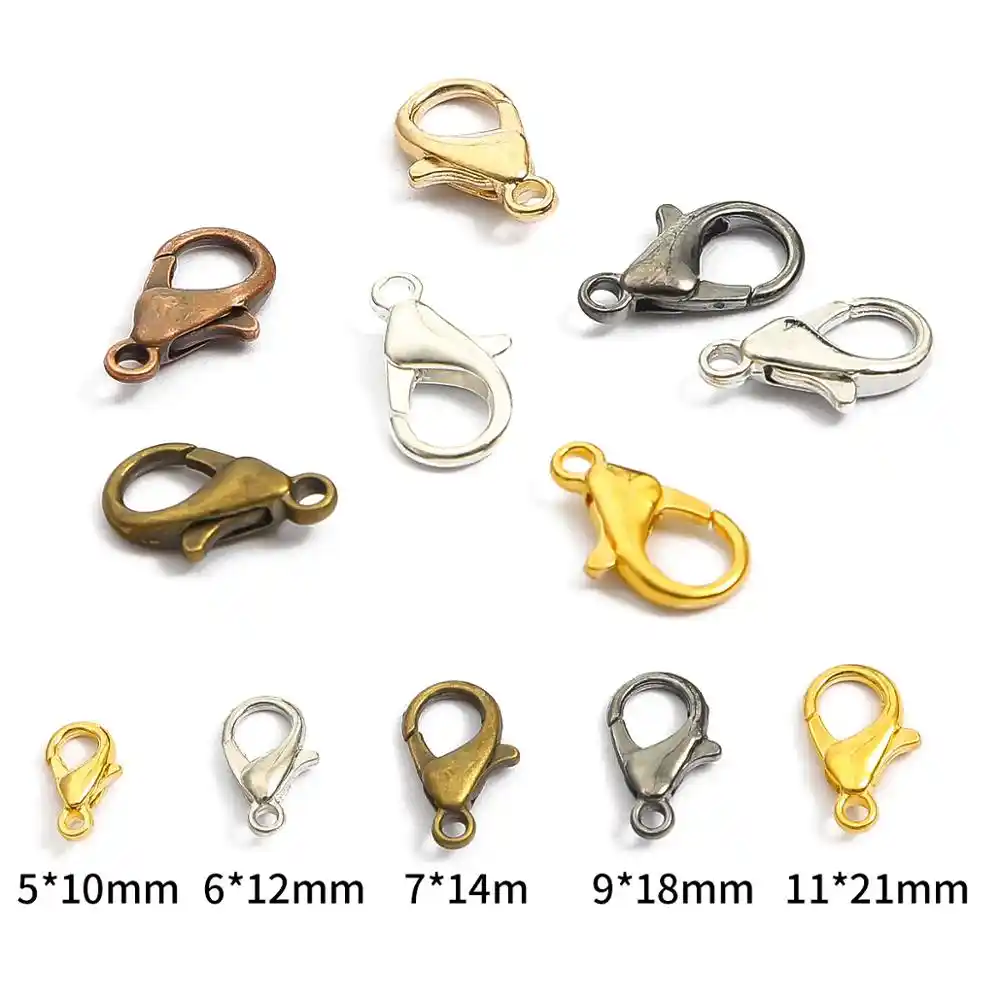 Beads & Jewellery Making 10/12/14/16/18/21mm Jewelry Loose Lobster Clasp For Necklace Bracelet