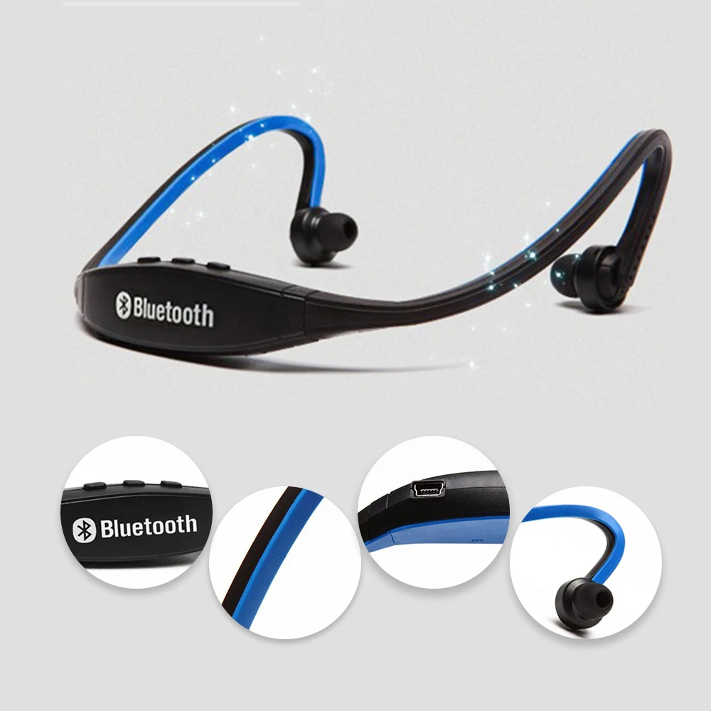 S9 Bluetooth беспроводные наушники Bluetooth наушники с микрофоном Поддержка TF/SD карты громкой связи спортивная Гарнитура для iPhone huawei XiaoMi