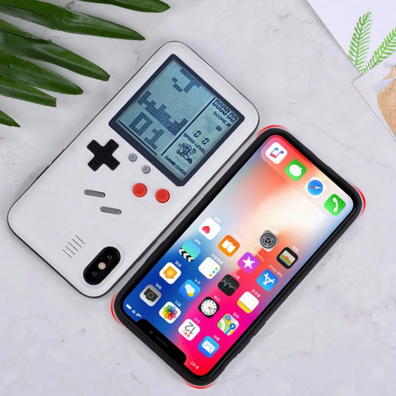 Игра футляр для Iphone XR чехол Iphone 7 XS MAX X 6s 6 8 Plus роскошный геймер задняя крышка 3d видео Gameboy чехол для Apple Iphone 8plus