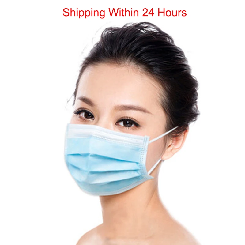 

Dustproof Protective Dust Face Mask 3-Ply Filtering Anti-Dust Cover Disposable Safety Hygiene Earloop Mouth Anti-Haze Mask PM2.5