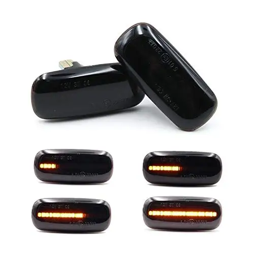 

Pair Kit For A3 8P Amber Dynamic Flowing Sequential Blinker Side Marker Turn Signal LED Light For A4 8E