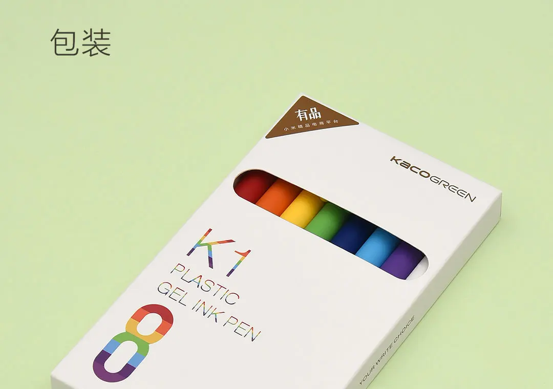 Youpin KACOGREEN K1 Plastic Gel Ink Pen 8pcs description image 16