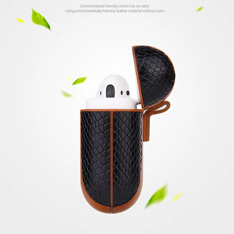 IKSNAIL Airpods Чехлы для Apple Airpod 1/2 кожаный ремешок с пуговицами чехол для наушников Наушники airpods кожаный чехол Аксессуары