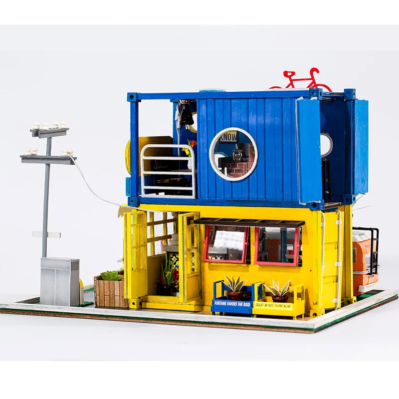 Кукольный дом DIY мебель миниатюрный кукольный домик 3D домик комната Miniaturas игрушки для детей подарок на день рождения Привет, лето