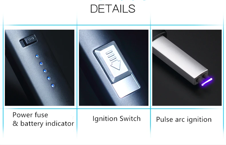 Arc плазменный Электронный USB перезарядка Кухня барбекю мощность дисплей электрическая зажигалка с замком безопасности