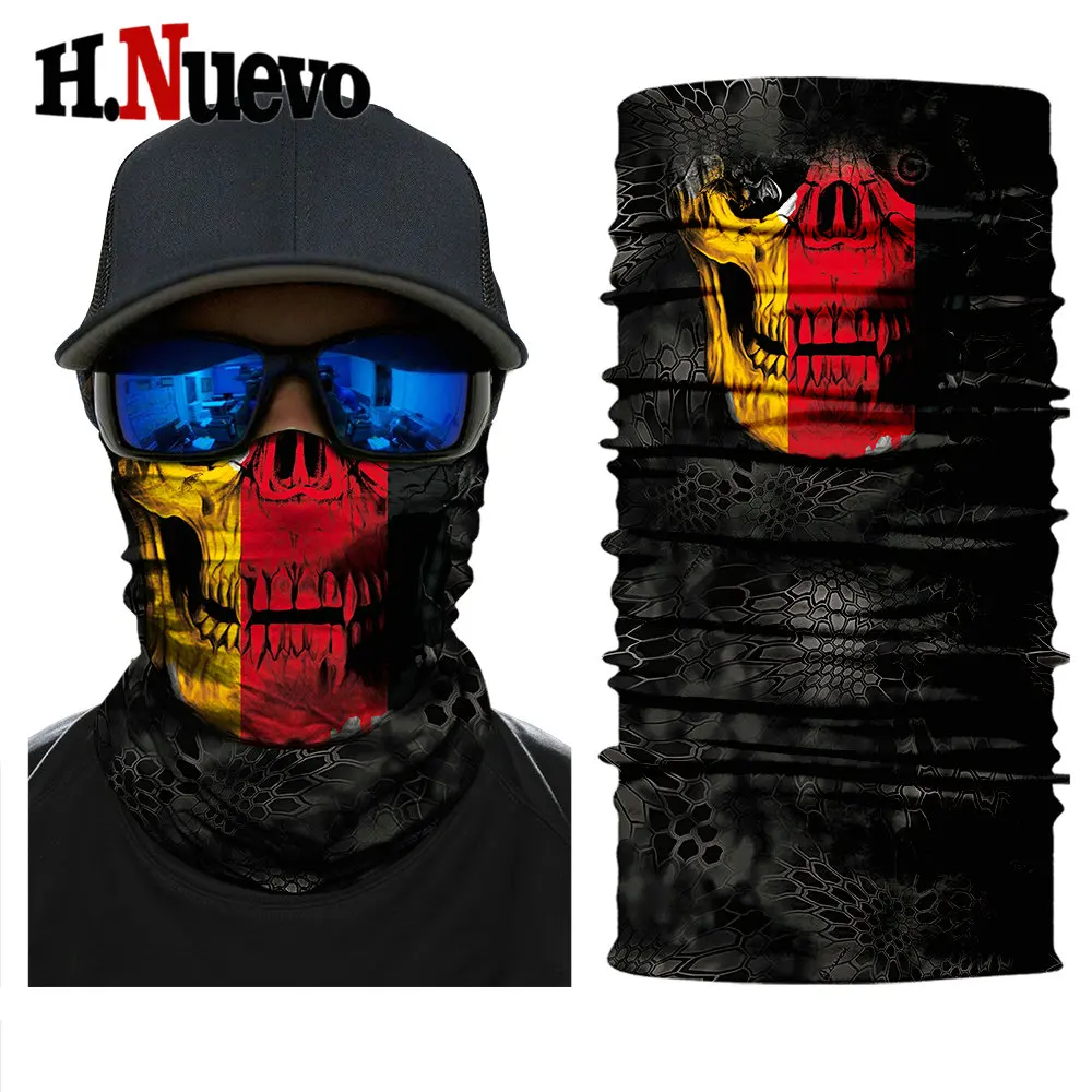 

Balaclava Motorcycle Biker Ghost Durag Full Face Guard Shield Tactical Masque Scarf Skull Mask Ski Bicycle Motor Militar Bandana