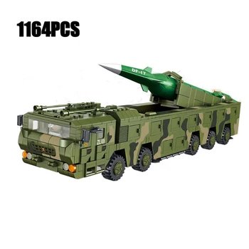 

China Modern military DF-17 ballistic missile batisbricks building block ww2 army figures assembly bricks model toys for boys