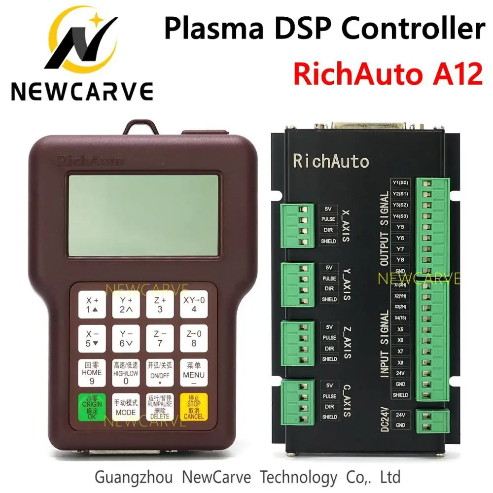RichAuto A12 CNC плазменный USB контроллер DSP A12S A12E контрольная система с ручным