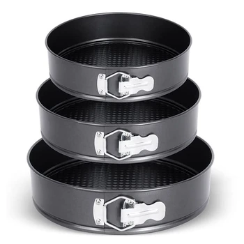 

Non-Stick Cake Pan Cheesecake Baking Cake Mold with Removable Bottom Round Shapes Bakeware Pan Making Baking Tool