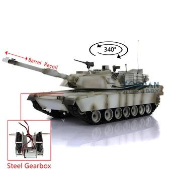 شراءHenglong 1/16 برميل نكص 6.0 البلاستيك M1A2 Abrams دبابة مع جهاز للتحكم عن بُعد 3918 الصلب علبة التروس TH17138-SMT2