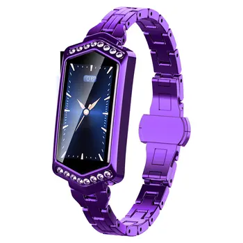 

B78 Ladies Fashion Color Large Screen Heart Rate Monitor Smart Bracelet Smart Watch Ladies Full Touch Screen Smart Watch