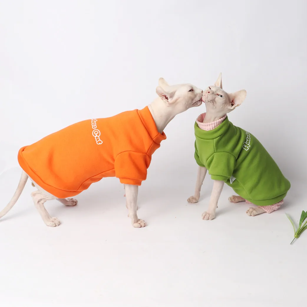 Hairless Cat Одежда для Сфинкса утолщенная одежда хлопок Sphinx Devonsche Cat поставщики