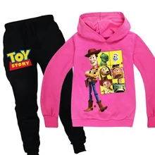 «История игрушек», толстовки с капюшоном и свитера для детей; модная детская одежда футболка с капюшоном для малышей, пальто для девочек, детская одежда для мальчиков повседневные футболки спортивная одежда