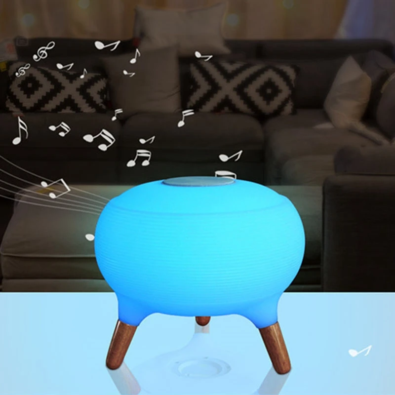 

Bluetooth Speakers Colorful Remote Control Small Table Lamp LED Night Lights Charging Smart Home Fashion Lamp