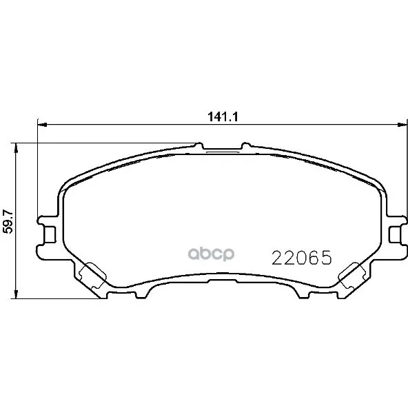 Колодки Тормозные Nissan Qashqai 14- Передние Brembo P56100 Brembo арт. P56100