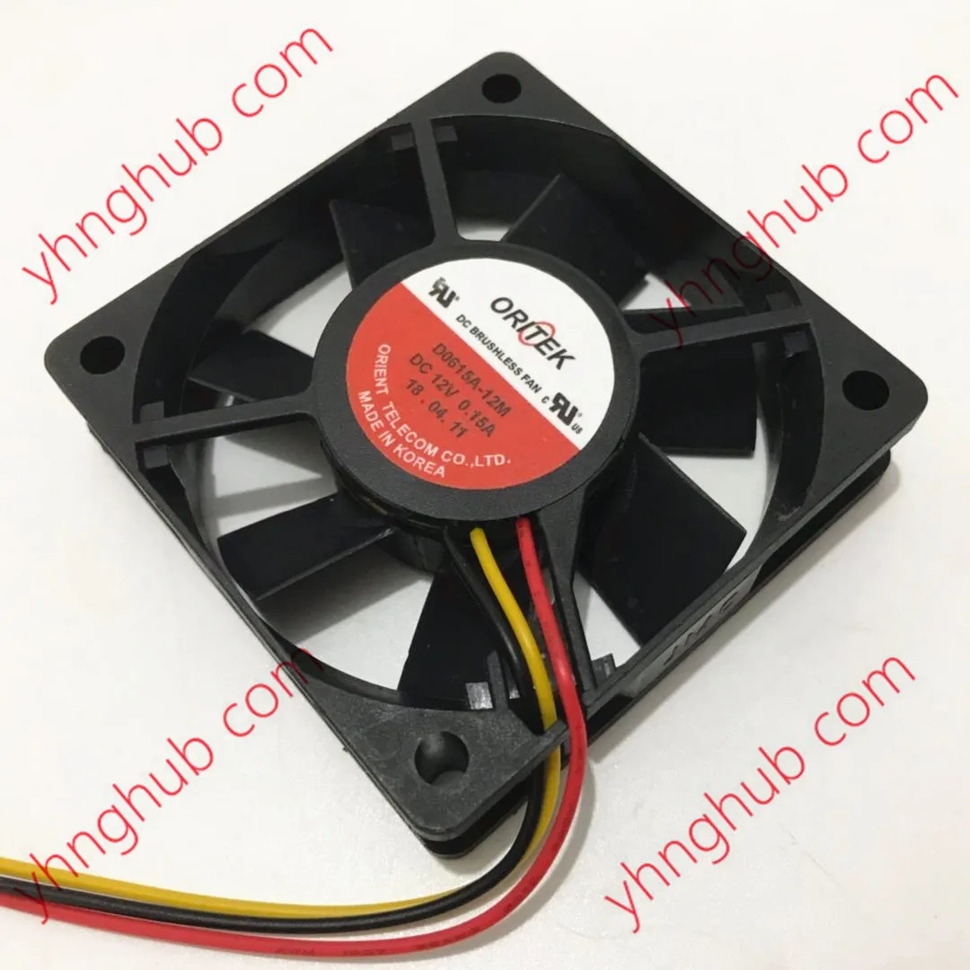 ORITEK D0615A-12M DC 12V 0.15A 60x60x15 мм 3 провода Сервер вентилятор охлаждения | Компьютеры и