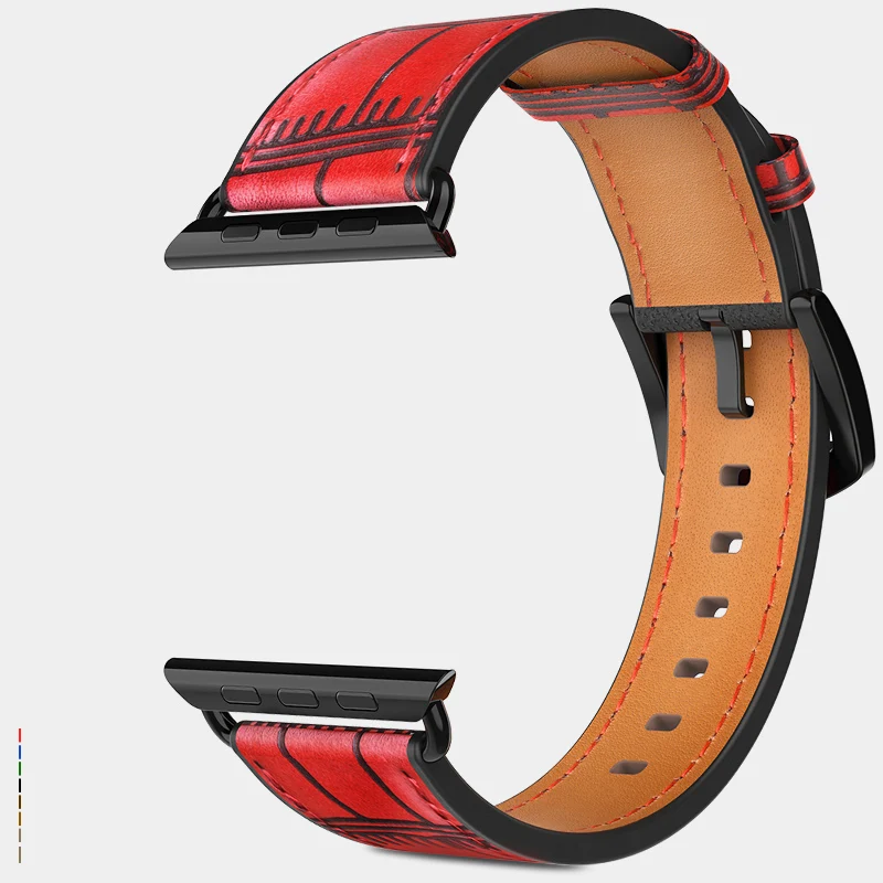 Ремень voor apple watch band Echt петли, 42 мм, 38 мм, версия horlogeband voor наручных часов iwatch, 44 мм 40 мм 5/4/3/2/1 чехол для телефона на руку аксессуары