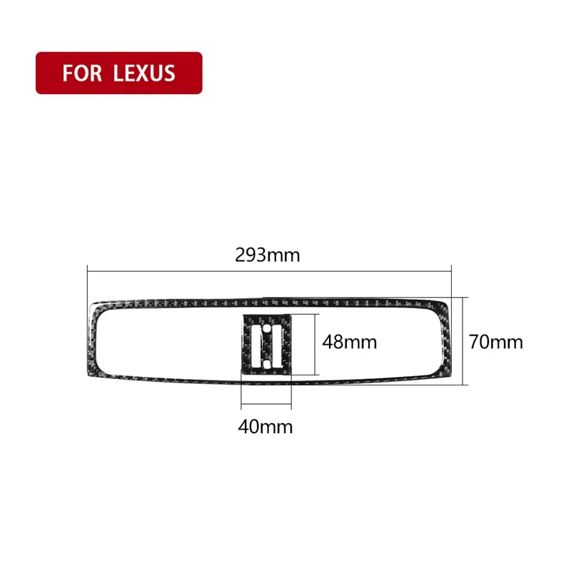 Для LEXUS IS250 300 350C 2006-2012 внутренняя центральная консоль из углеродного волокна Панель GPS отделка