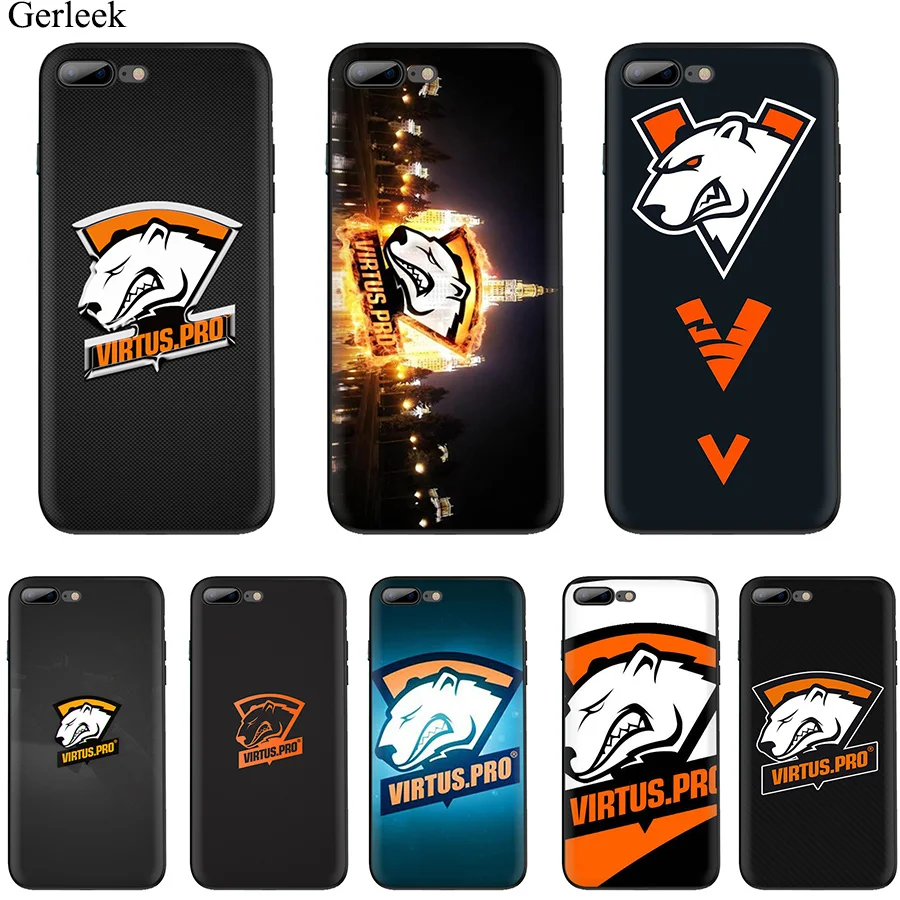 Мягкий ТПУ чехол virtus pro для iPhone 6 6s 7 8 Plus 11 Pro X XR XS Max 5 5s SE|Чехлы-накладки| |