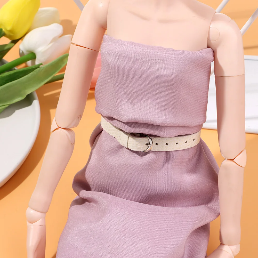 1PC Super Mini Doll Bag Belt Artificial Leather Waist Belts for DIY Doll Clothes Decor Handmade Clothes Bags Sewing Accessories doll accessories