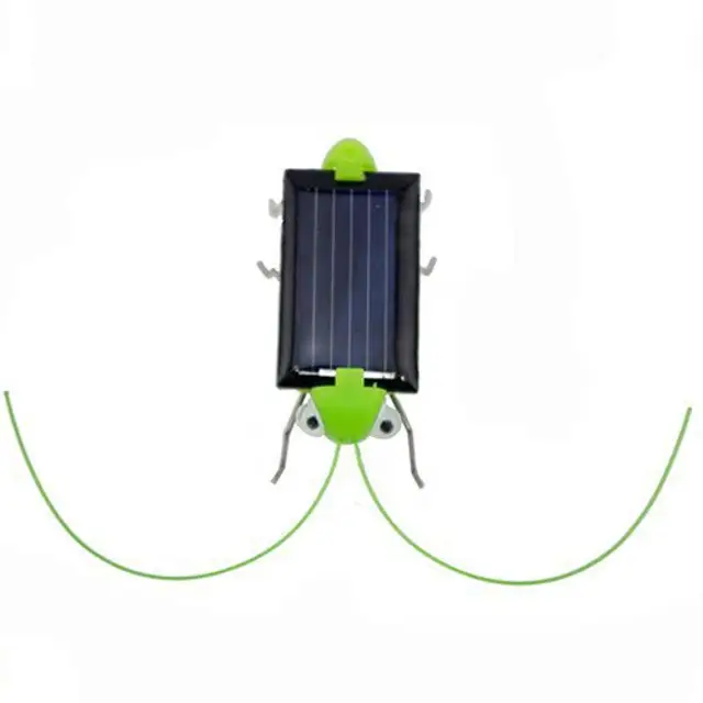 Creative Fun Solar Power Robot Insect Locust Grasshopper Kids Educational Toy 4