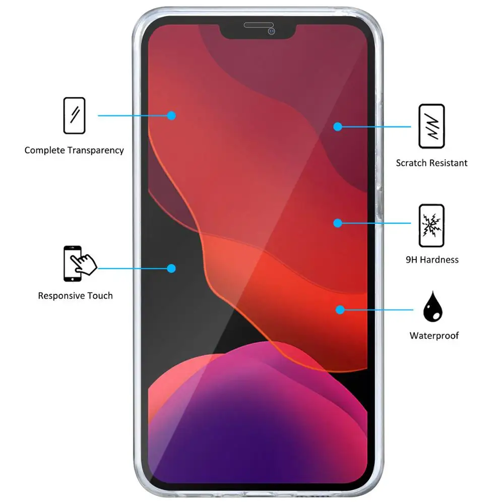 360 Full Body Case for iPhone 14 13 12 11 Pro Max X XR XS Max 8 7 6 Plus SE Double Side Silicone TPU Transparent Coque Funda iPhone Case Phone Case Phone Protector Cover
