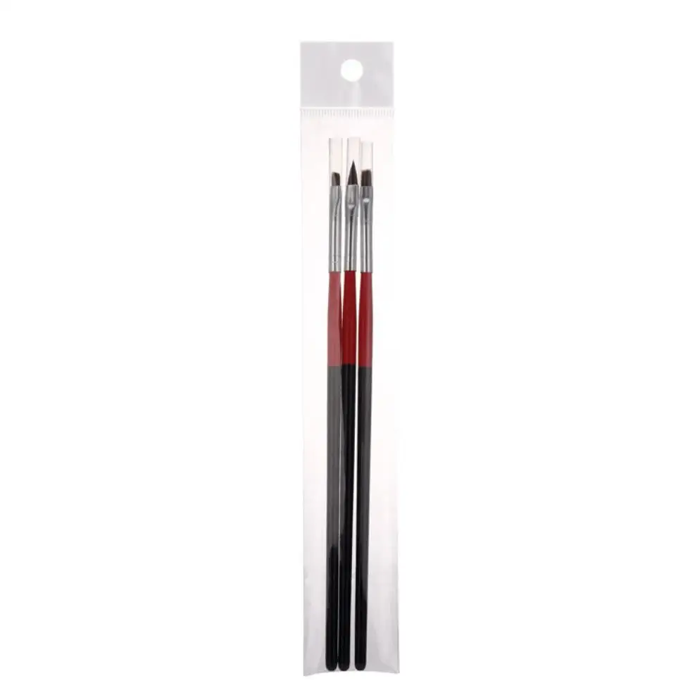 

3pcs /Set High Quality Professional UV Gel Nails Colorful Nail Art Pen Manicure Nails Drawing Tools T0003