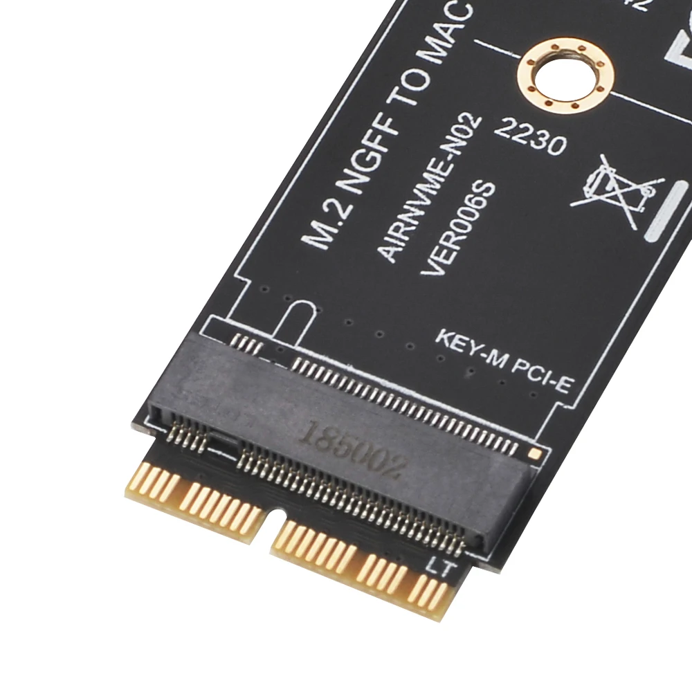 50 шт. M key M.2 NGFF PCIe AHCI SSD адаптер карты для MACBOOK Air 2013 A1465 A1466 Pro A1502 A1419 M2 Macbook карта