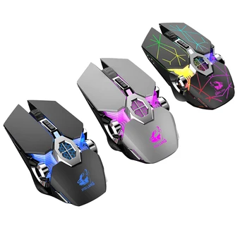 

X13 Wireless Gaming Mouse 2.4G Bluetooth USB Rechargeable Backlight Mice Frosted Six Button Six Breathing Light Universal