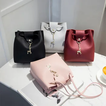 

Women Small Crossbody Bag Shoulder Bucket Bag Handbags Mini Leisure Women Handbags Pouch Mini Crossbody Messenger Pack