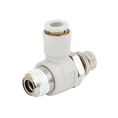 

6mm Diameter Tube 1/4" PT Thread Pneumatic Speed Controller Push In Connector
