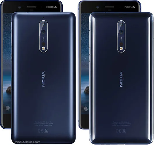 Nokia 8, разблокированный мобильный телефон 5,3 '', Восьмиядерный, 4 Гб ОЗУ, 64 Гб ПЗУ, двойная задняя камера 13 МП, LTE, отпечаток пальца, мобильный телефон Android