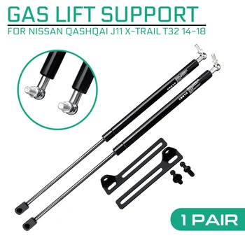

2pcs Car Front Engine Hood Lift Supports Props For Nissan QASHQAI J11 X-TRAIL T32 2014-2018 Rod Shocks Strut Bars Replace