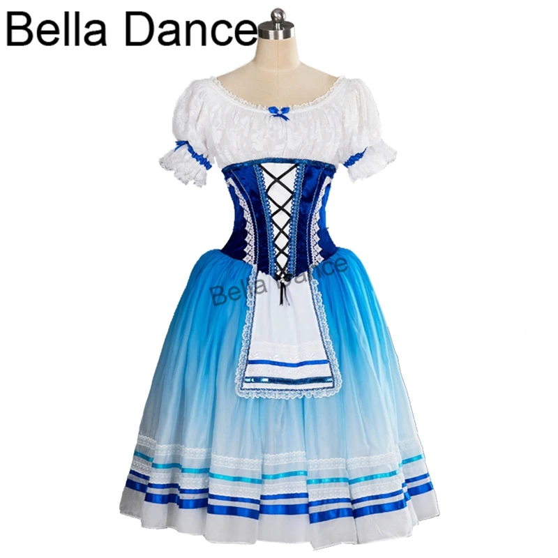 Professional Women YAGP Giselle Maid Professional Ballet Tutu Dress Girls Romantic Village Stage Costume Dress TutusBT9103