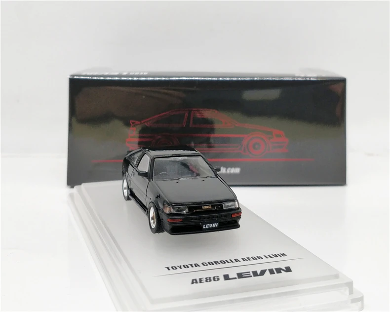 1: 64 INNO64 Toyota Corolla levin AE86 черный Ограниченная серия литой модельный автомобиль