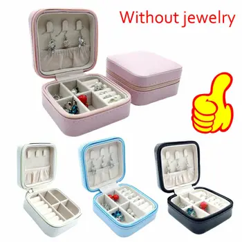 

2020 New Womens Jewelry Packaging Box PU Leather Jewelry Box Necklace Ring Storage Case Organizer Display