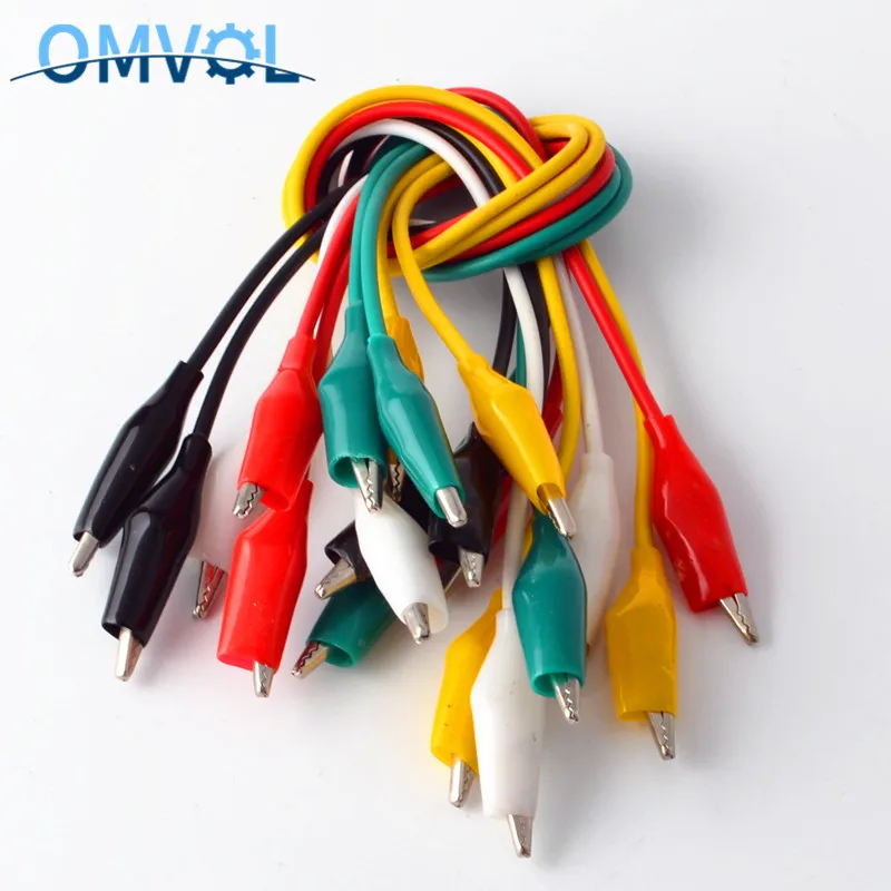 10 шт. двухсторонние зажимы челюстного типа «крокодил» провода