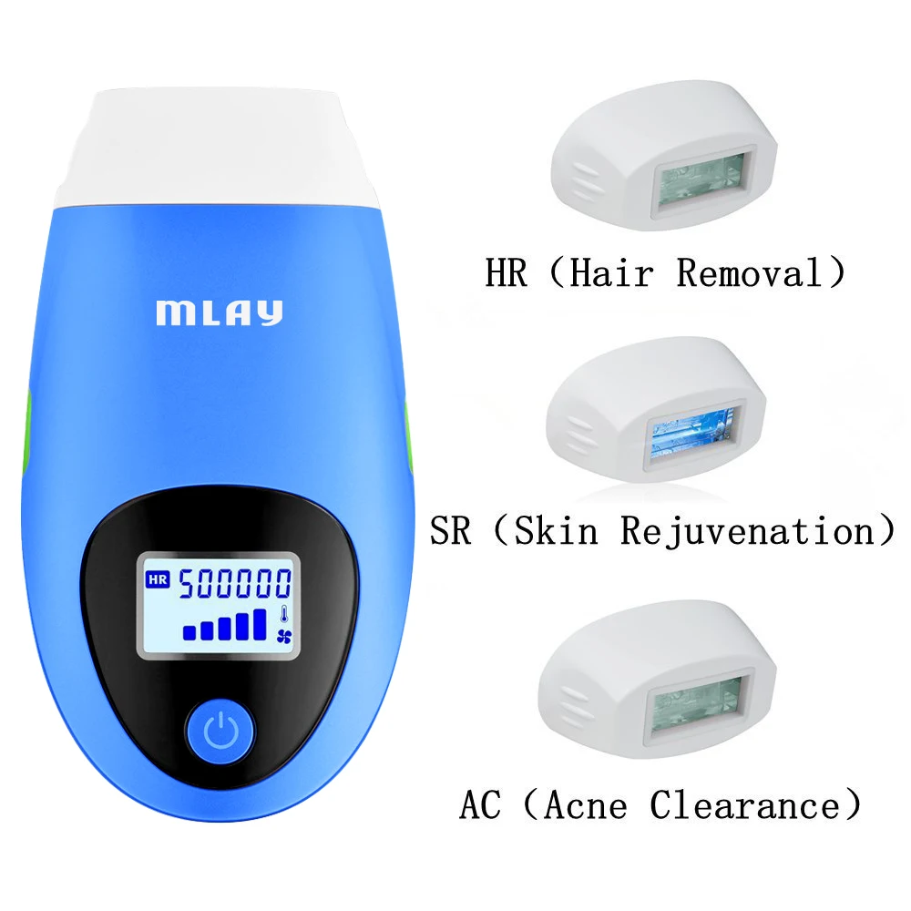 Лазерный эпилятор MLAY, IPL, лазерный эпилятор, 500000 вспышек, Машинка для удаления волос, для домашнего использования, IPL, устройство для удаления волос