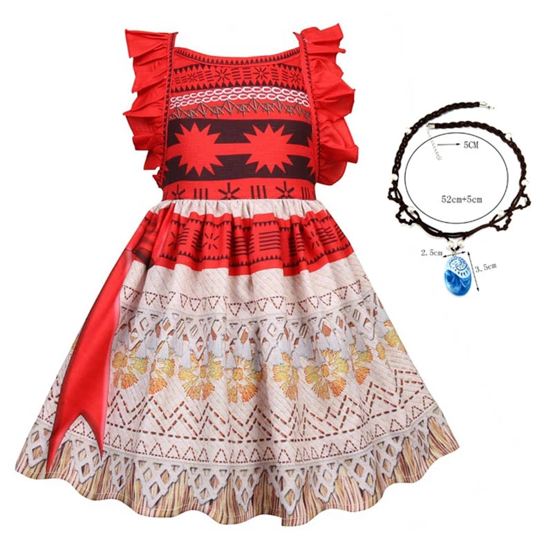 Robes D Ete Pour Filles Costume Moana Cosplay Imprime Princesse Vaiana Vetements De Fete D Anniversaire Dos Ouvert Aliexpress