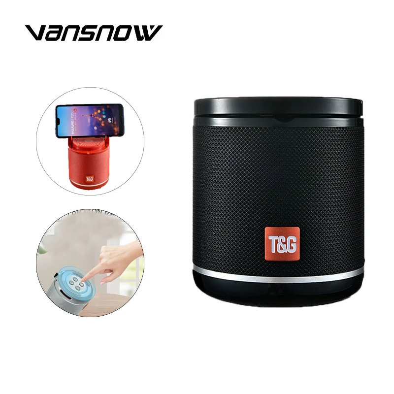 

Mini Bluetooth Speaker TG518 TWS Version Protable Phone Holder Speakers Support FM TF Card Bluetooth Soundbars Dropshipping