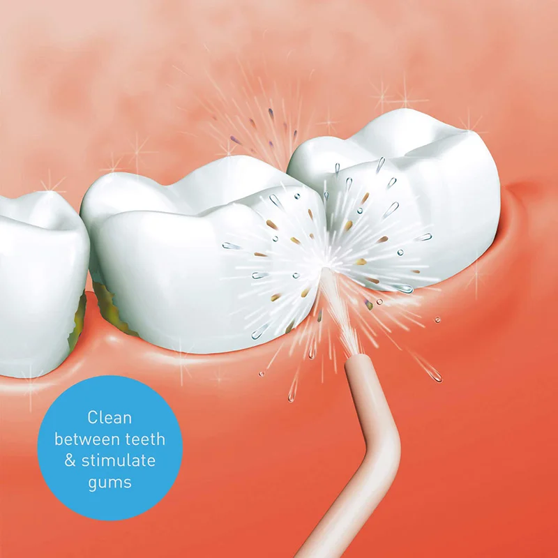 Viagem sem Fio Flosser de Água Flosser com 5 Irrigador Oral Recarregável Dobrável Dental Portátil Dentes Limpeza Dicas Jato Usb 7 Viagem sem fio irrigador oral usb recarregável