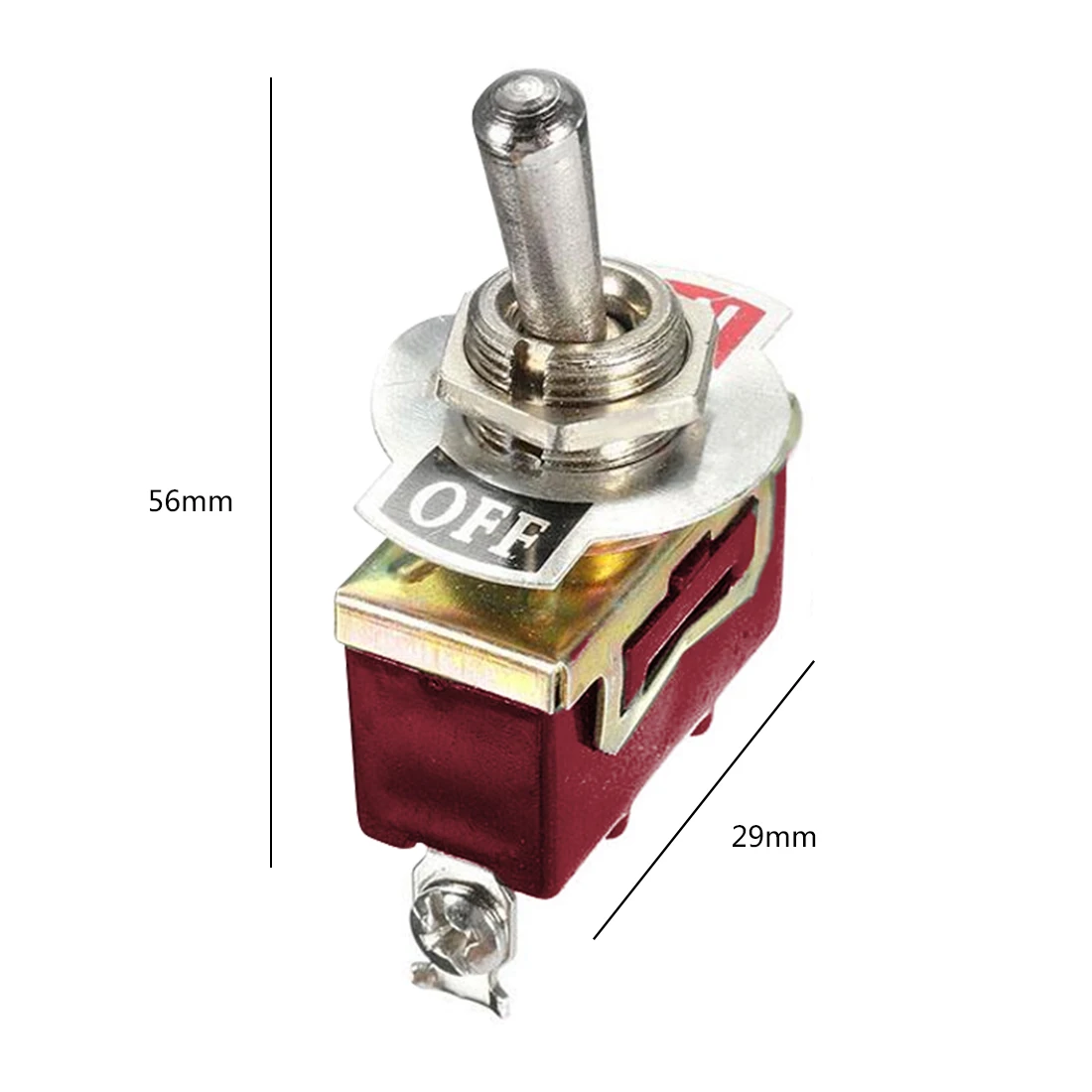 Водонепроницаемый ботинок 5 шт SPST 2Pin Heavy 15A 250V Вкл/Выкл тумблер
