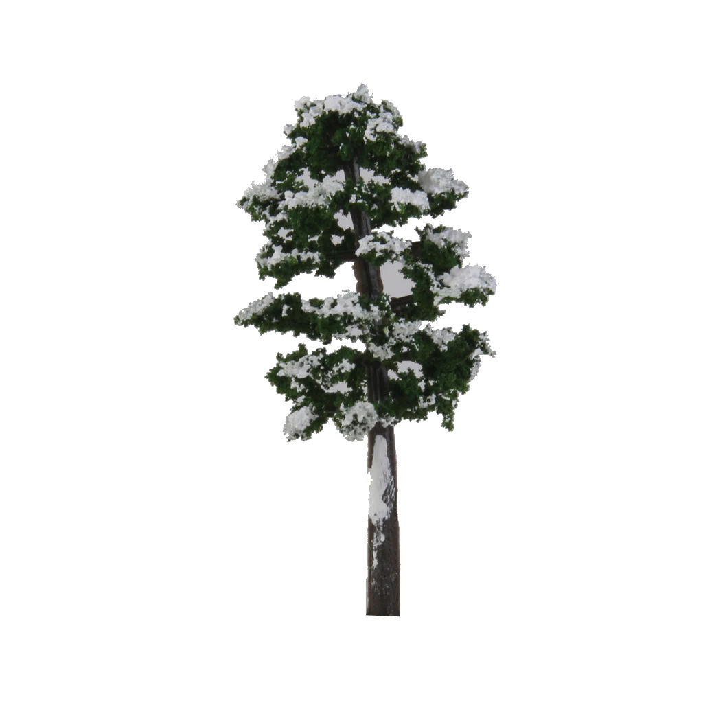 Pack of 20 Model Trees Railroad Snow Scenery 1:150 Deep Green