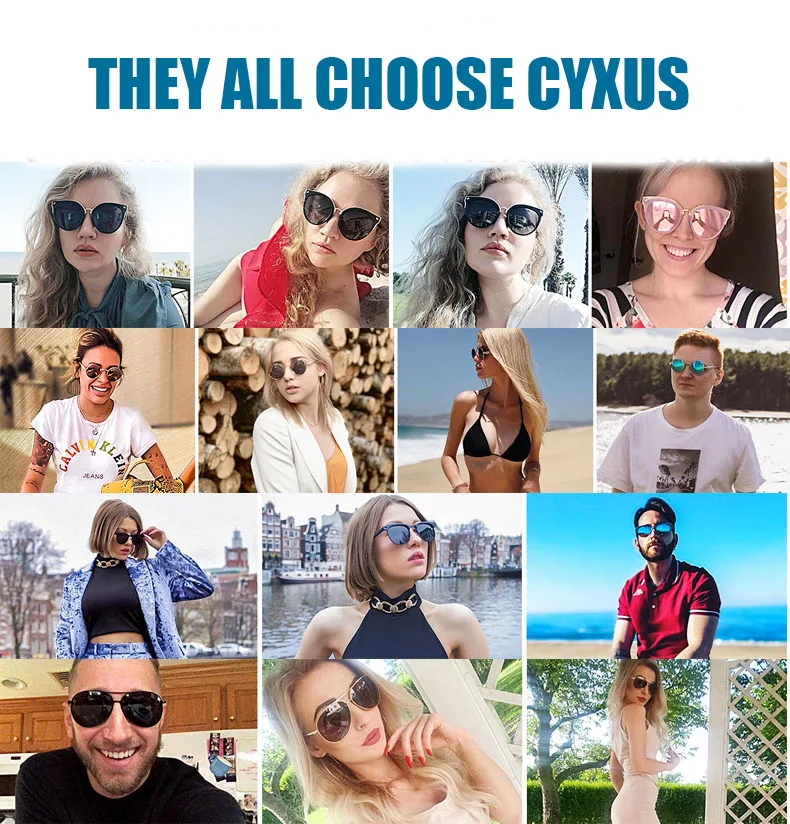 purple sunglasses Cyxus Retro Style Polarized Sunglasses UV400 Protection Round Shape Lens for Men Women Sun Eyewear  1003 square sunglasses women